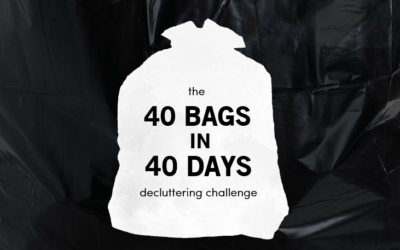 Will You Take the Challenge with Me? 40 Bags in 40 Days